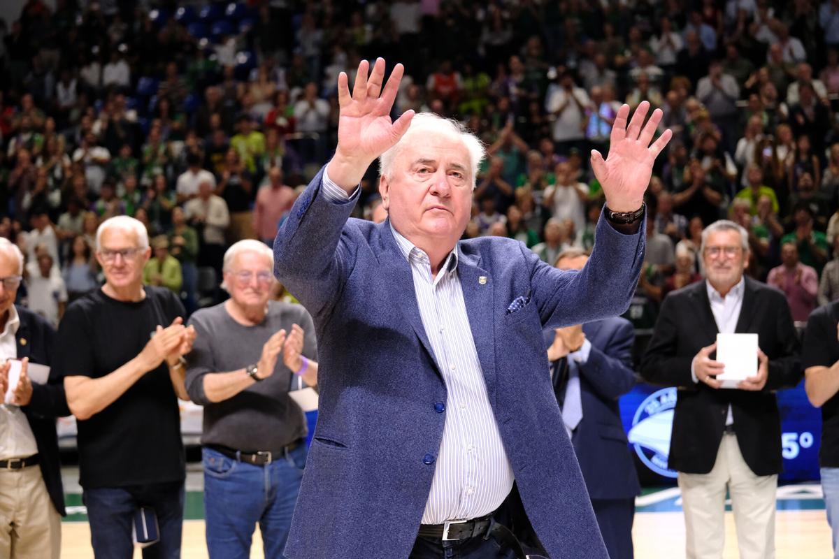 Bozidar Maljkovic, en el homenaje a los campeones de la Korac de 2001