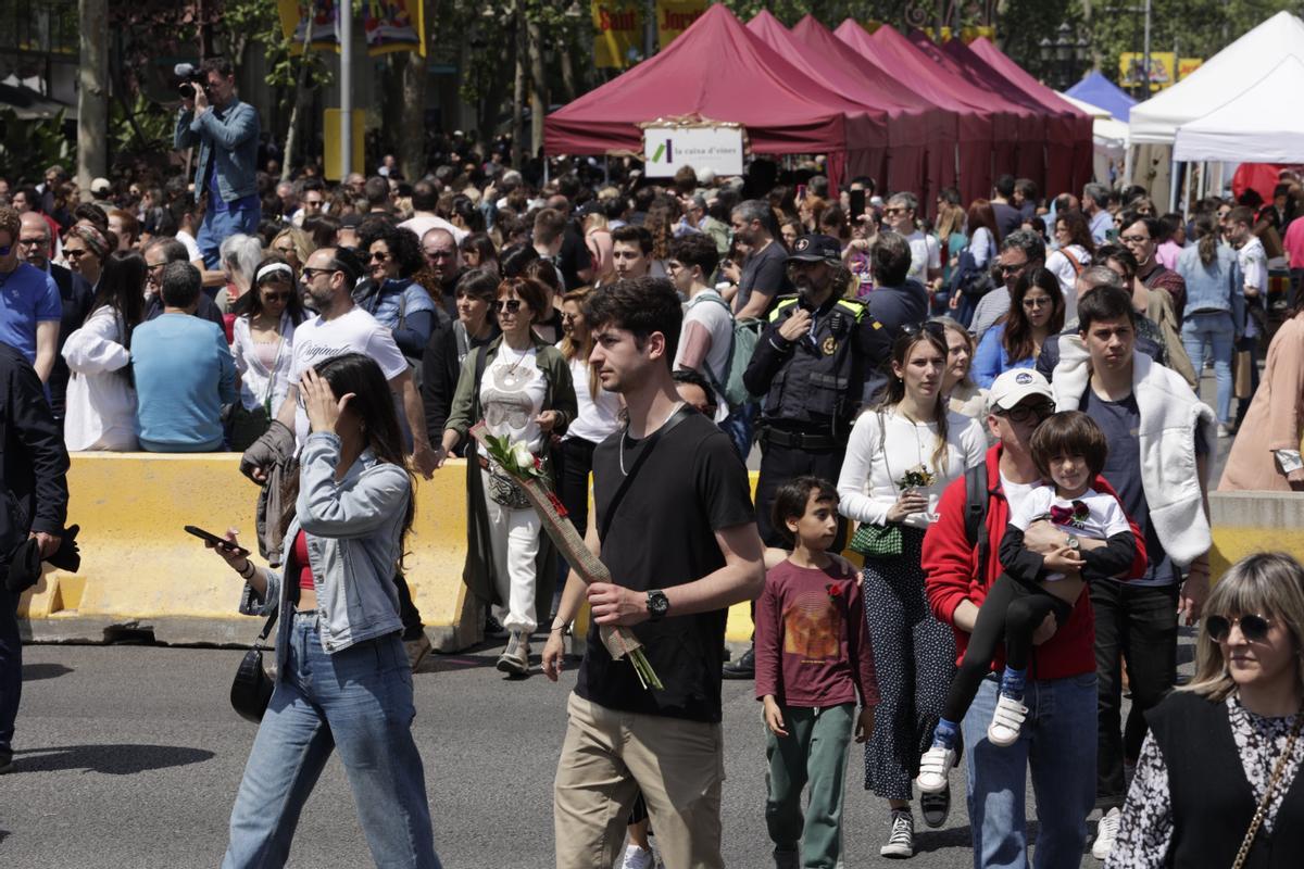 Sant Jordi de récord en Barcelona