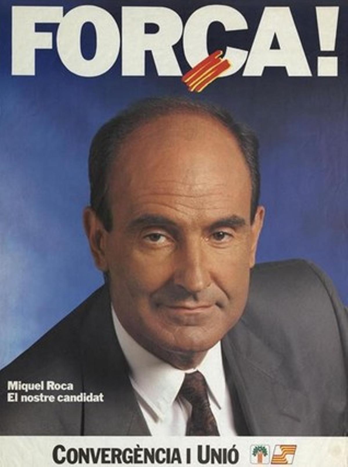 Cartell de CiU per a les eleccions generals del 1989.