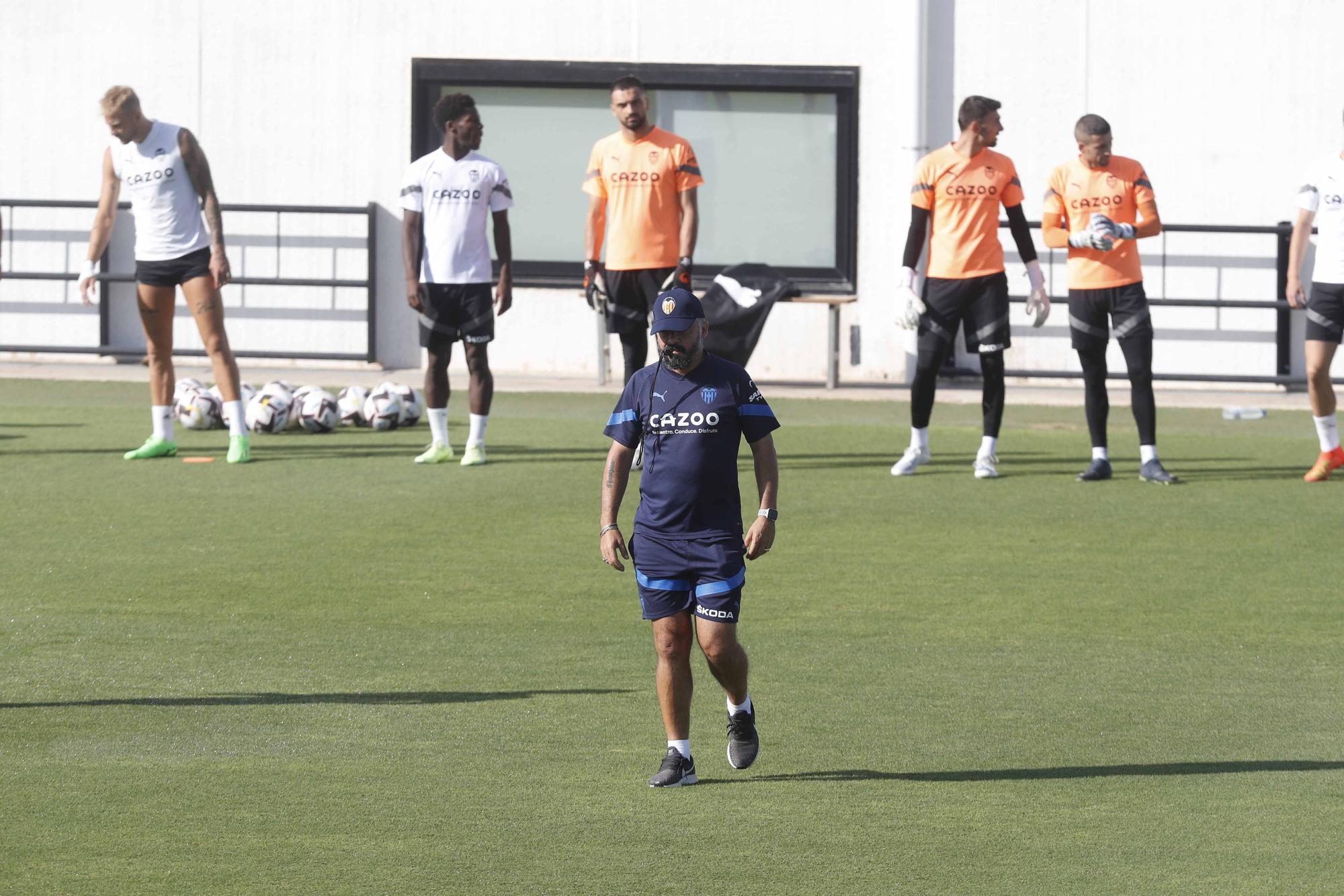 Entrenamiento previo a la segunda jornada de Laliga frente al Athletic de Bilbao