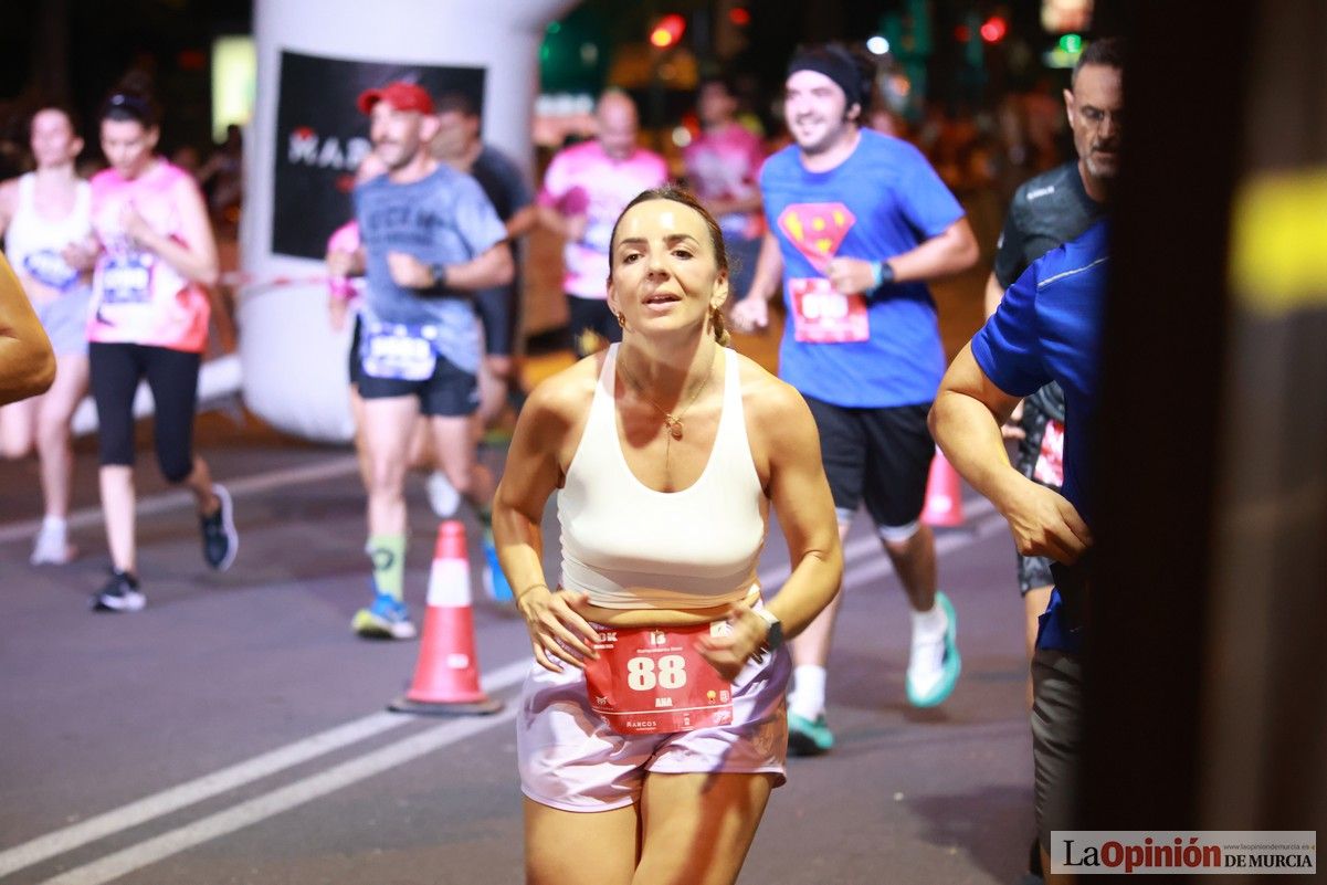 Las mejores imágenes de la carrera nocturna de Murcia