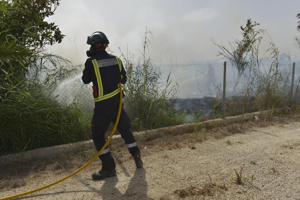 Incendio de matorral en Cabezo de Torres