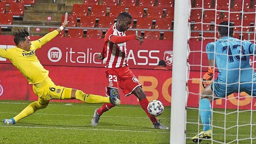 Diamanka, en un partit de Copa contra el Vila-real
