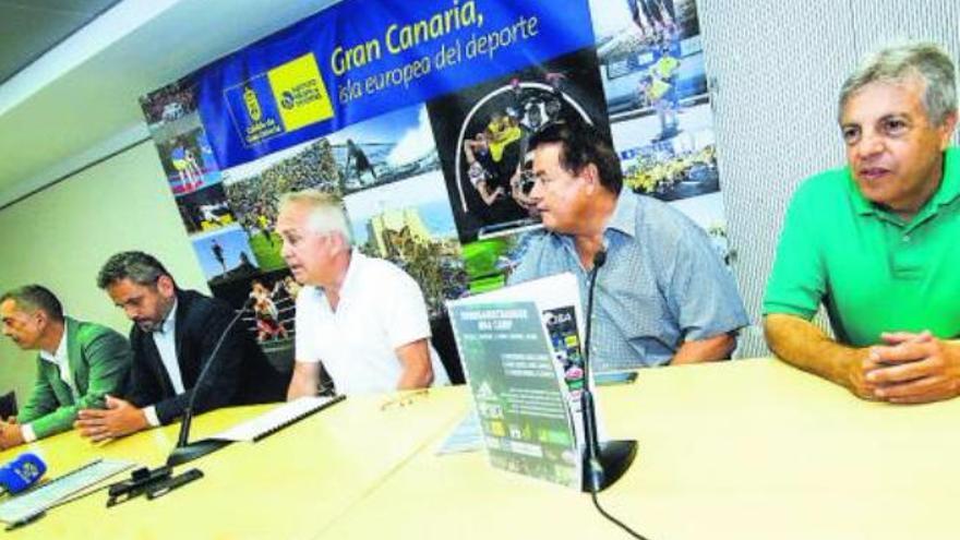 La presentación de los eventos organizados por el Canterbury tuvo lugar ayer en el Gran Canaria Arena.