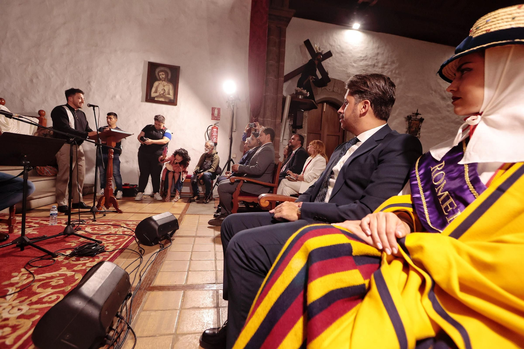 Iván Quintana, solista de Gofiones, pronuncia el pregón de la romería de San Benito