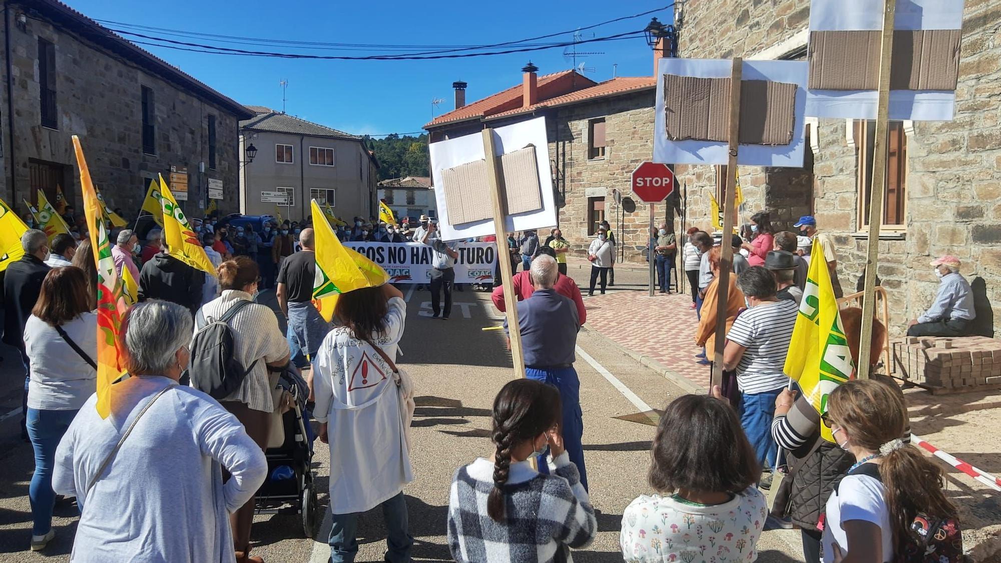 GALERÍA | Manifestación por la sanidad rural en Villardeciervos