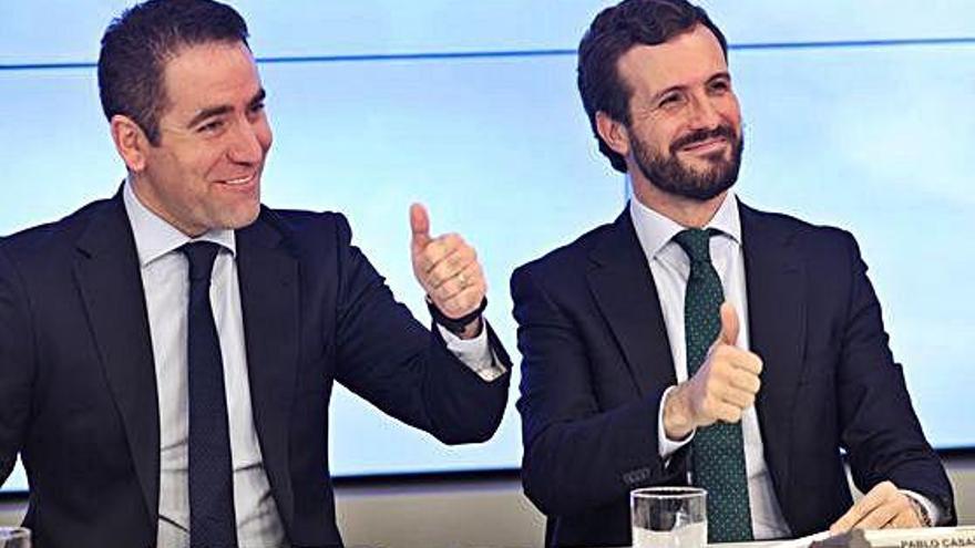 Casado, amb García Egea a l&#039;Executiva del PP.