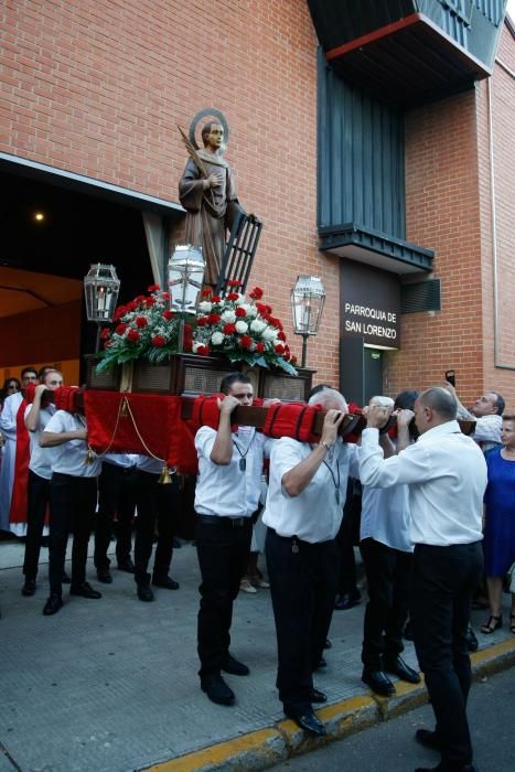 Procesión de San Lorenzo en Los Bloques