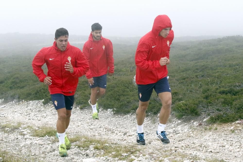 El Sporting entrena en Pajares