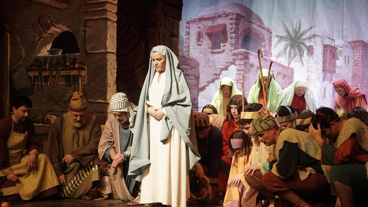 Una de les escenes dels Pastorets de l'Ametlla de Merola