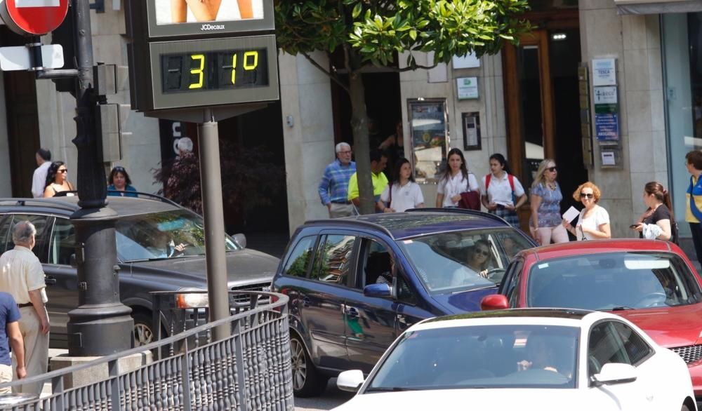 Ola de calor en Oviedo