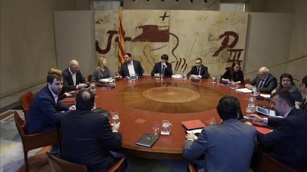 Reunión de la ejecutiva de Govern en el Palau de la Generalitat
