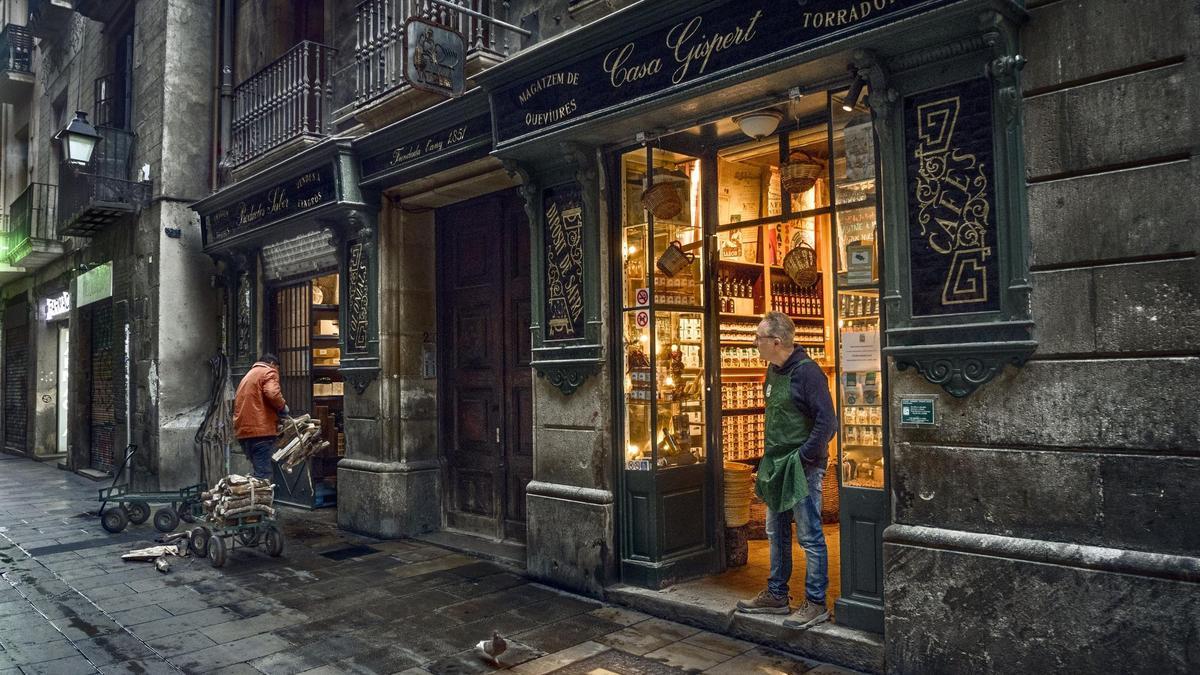 Casa Gispert, en la calle Sombrerers de Barcelona.