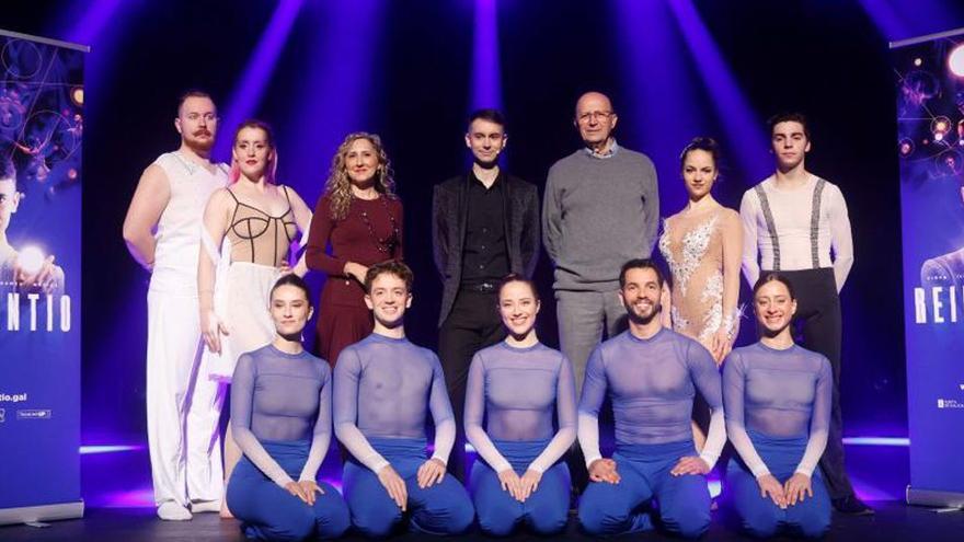 Integrantes del elenco de ‘Reinventio’, espectáculo cuya gira llega el 17 de enero a Santiago. |  Cedida