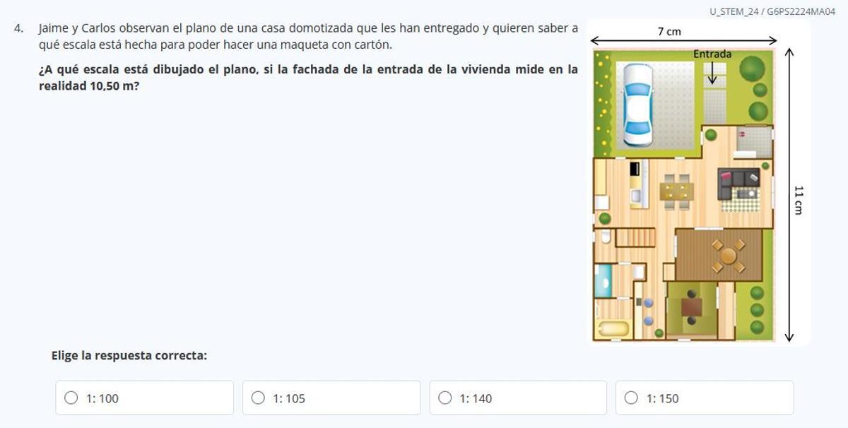 Una de las preguntas.