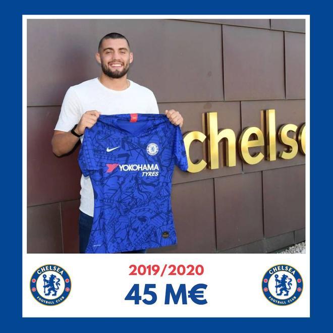 Mateo Kovacic fue el fichaje más caro en la temporada 2019/2020. El Chelsea pagó 45 millones de euros al Real Madrid para hacerse con sus servicios.