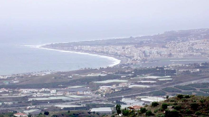 Una vista panorámica de la costa de Torre del Mar.