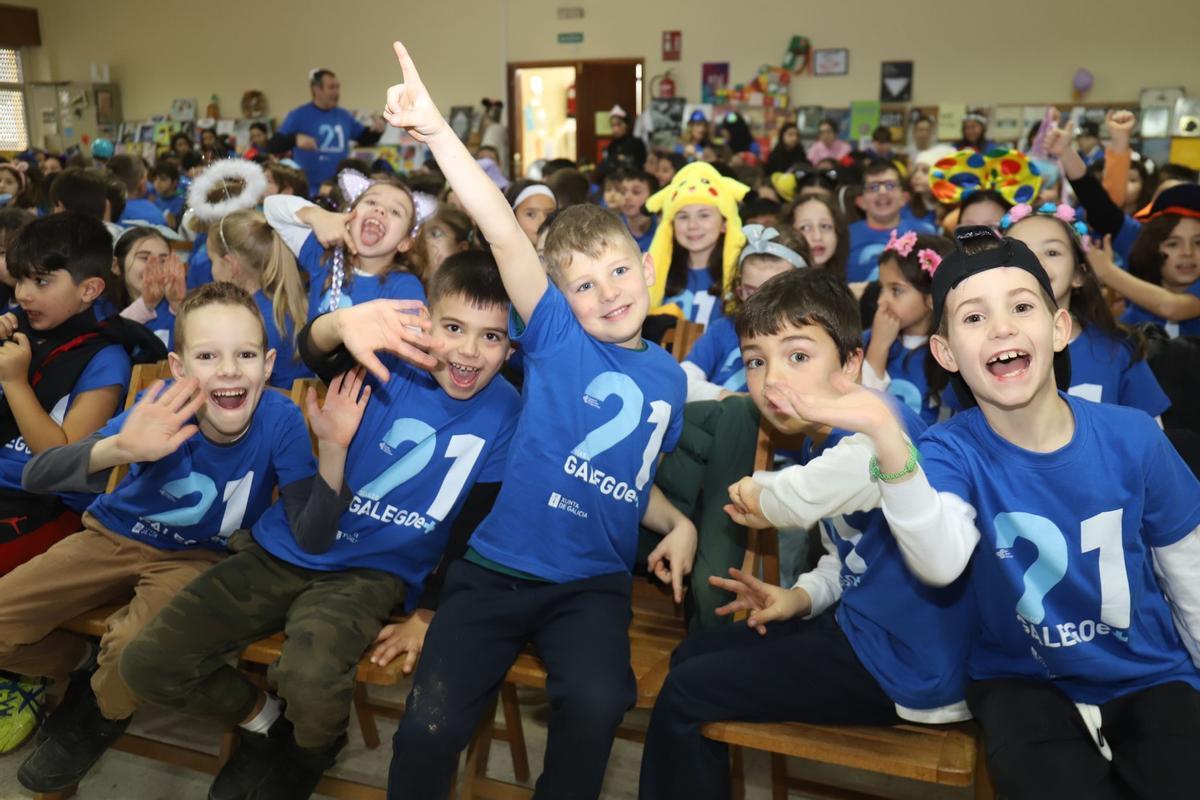 Alumnos do CEIP da Ramallosa na clausura