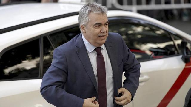 L’exsecretari d’Organització del PSOE Santos Cerdán arriba al Tribunal Suprem per prestar declaració, el 30 de juny del 2025. | JOSÉ LUIS ROCA.