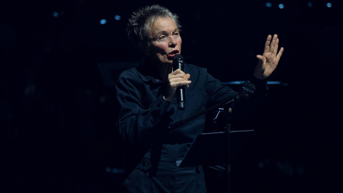 Concierto de Laurie Anderson en L’Auditori de Barcelona, dentro de su gira internacional
