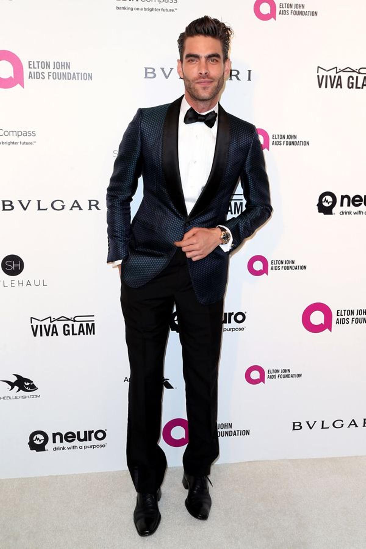 Jon Kortajarena en la fiesta de los Oscar de Elton John