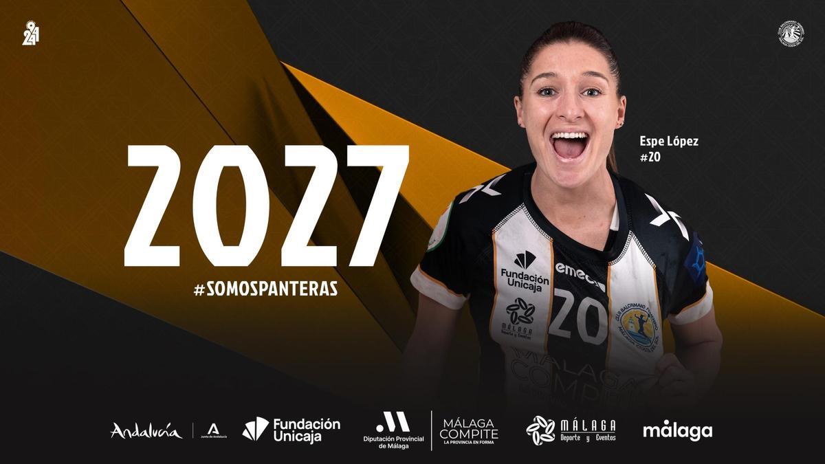 Espe López, renovada por el Costa del Sol hasta 2027.