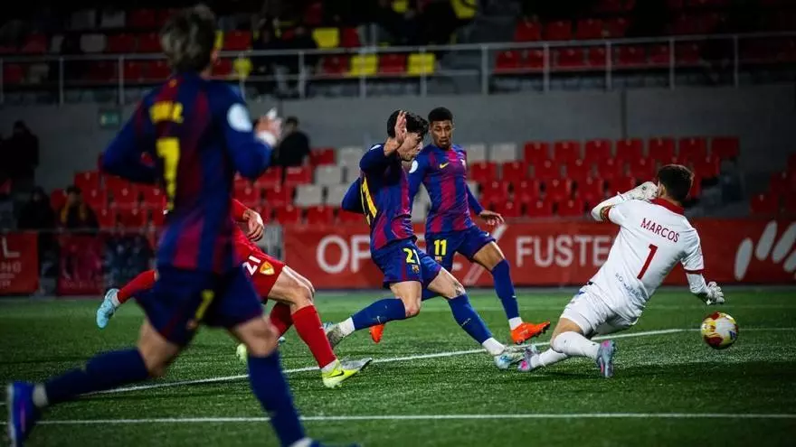 Dani Rodríguez se sale y Delgado culmina un triunfo brillante del Barça Atlètic