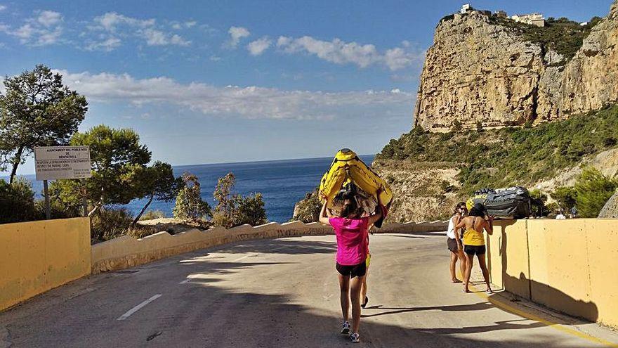 Imágenes tomadas en el acceso a la cala del Moraig, en les Arenetes de Dénia y en la zona de la barrera de les Rotes