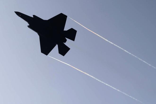 Israeli F35 fighter jets after Iran launched drones targeting Israel
