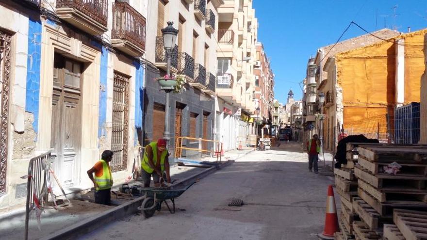 Los trabajos en el bulevar avanzan al ritmo previsto