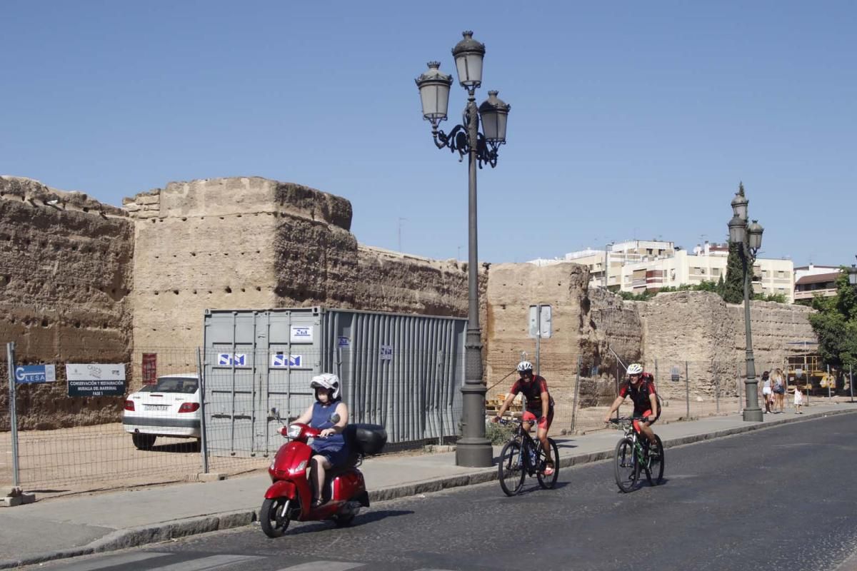 Fotogalería: Avanzan las obras de la muralla del Marrubial.