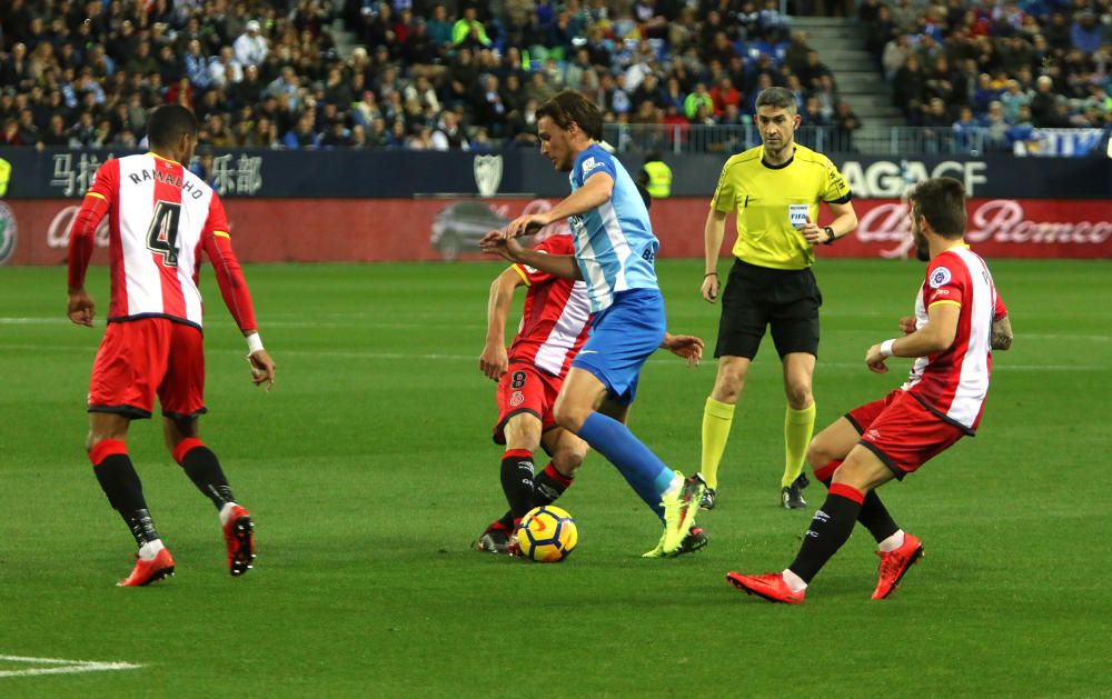 Les millors imatges del Màlaga - Girona (0-0)