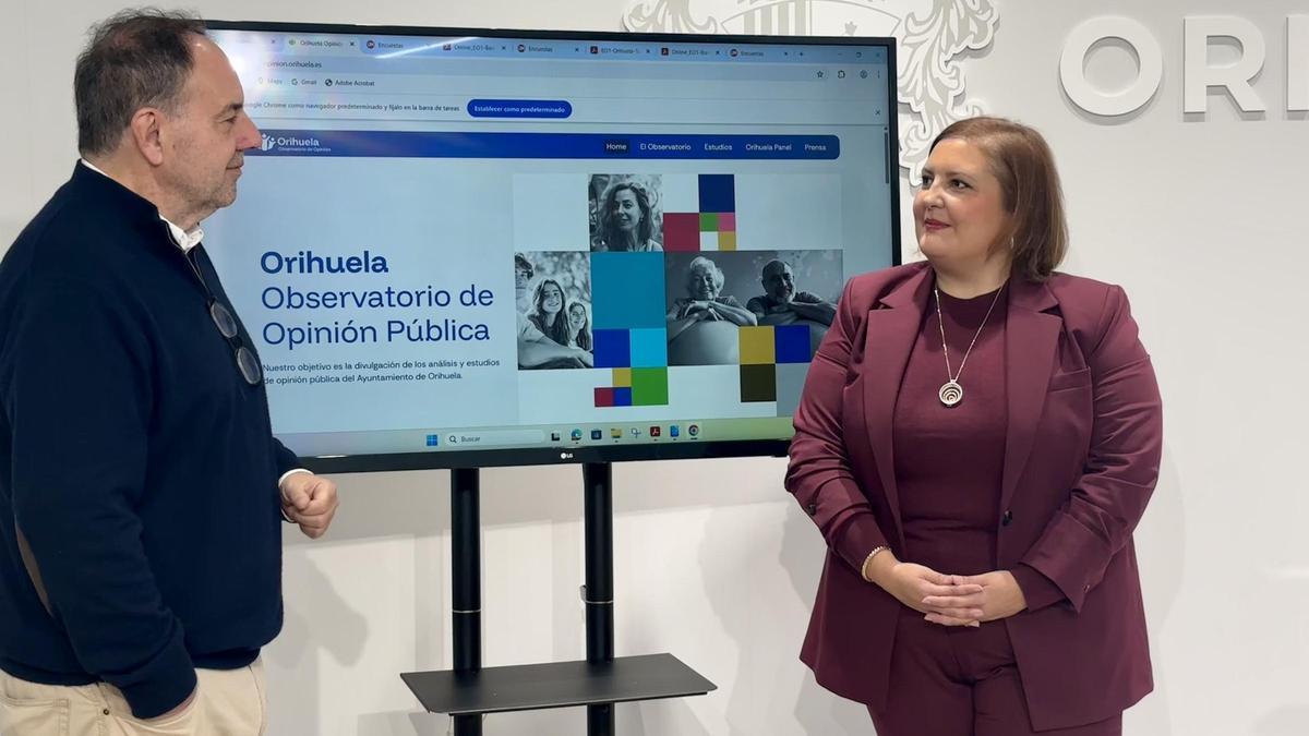 Ismael Crespo y Anabel García, en la presentación del observatorio