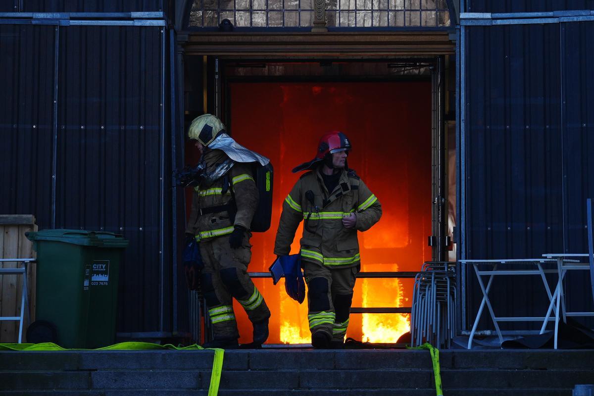 Fire hits historical Stock Exchange building in Copenhagen