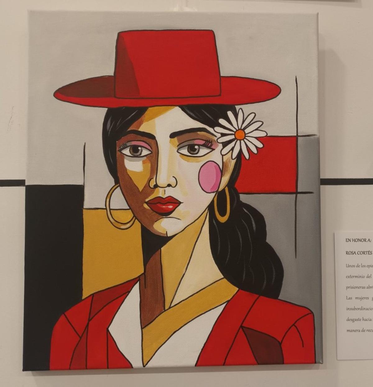 Obra en honor a Rosa Cortés