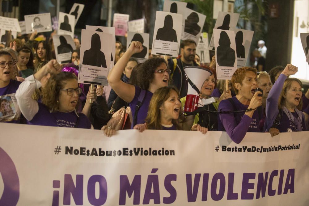 Manifestación contra la violencia machista