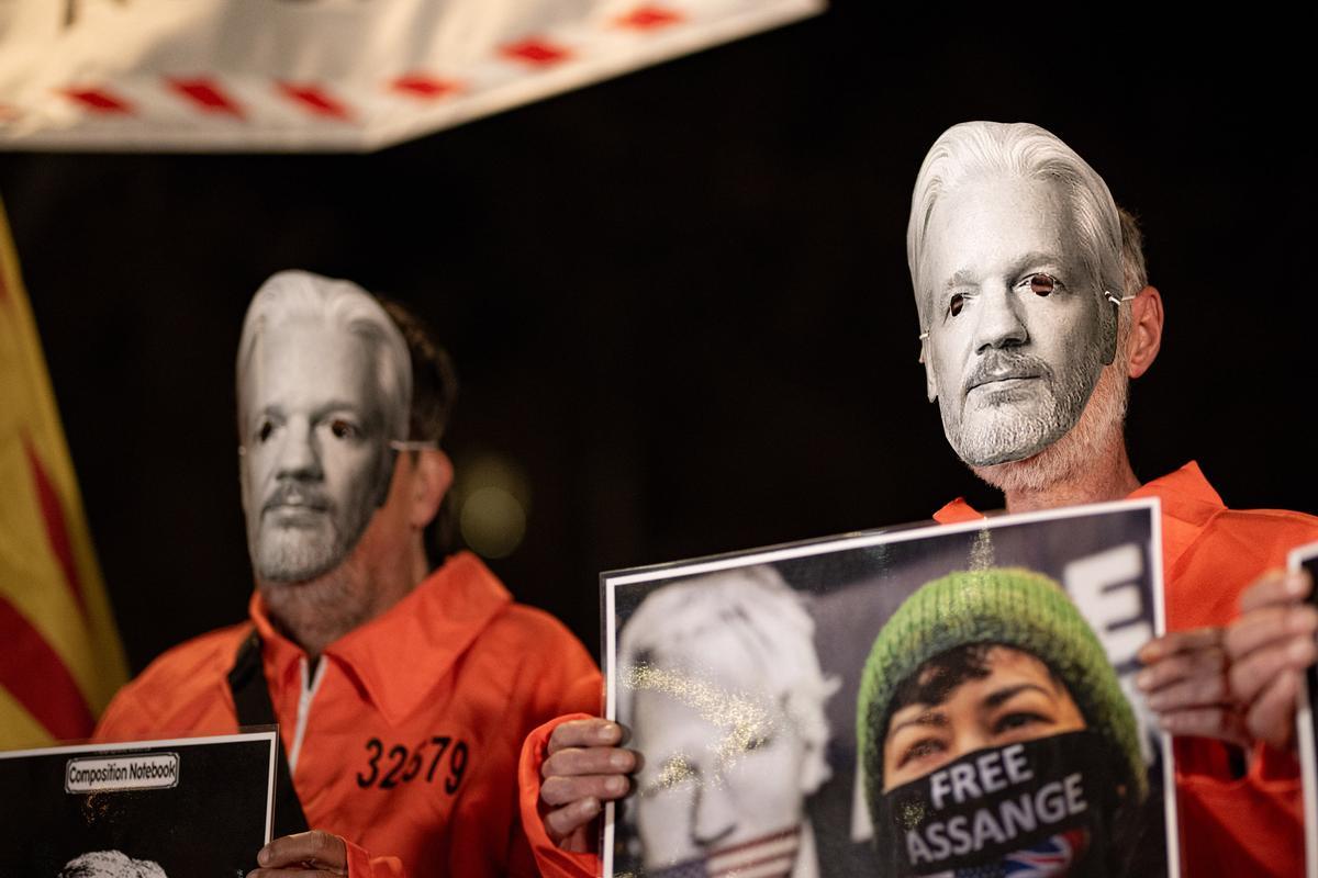 Multiples concentraciones por la libertad de Julian Assange