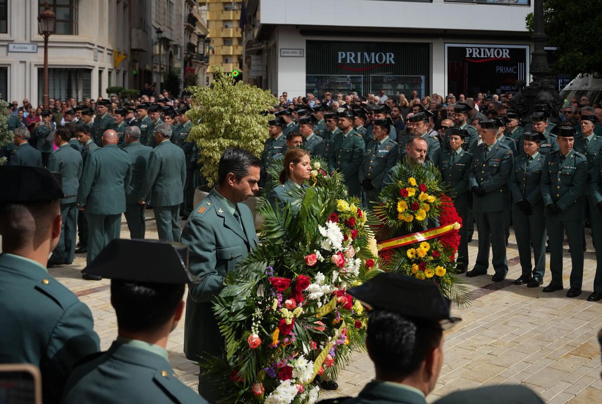 Misa funeral en honor a los guardia civiles fallecidos.