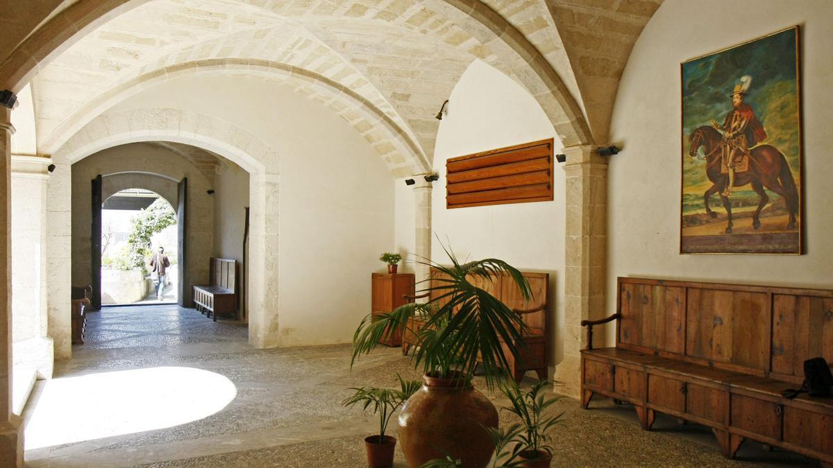 Una imagen del interior del Palau dels Reis de Mallorca, en Sineu.