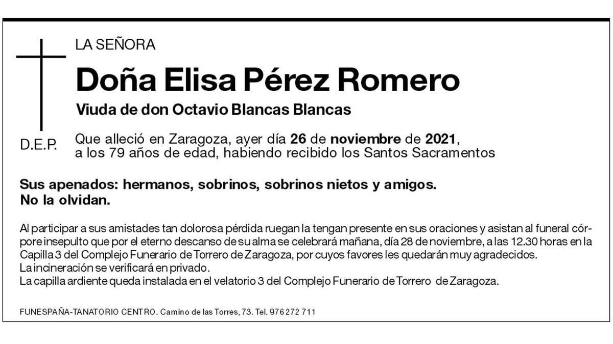 Elisa Pérez Romero