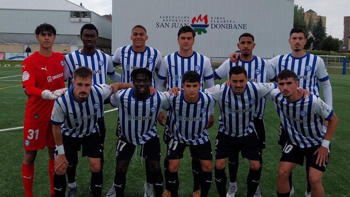 Once inicial del Deportivo Alavés B