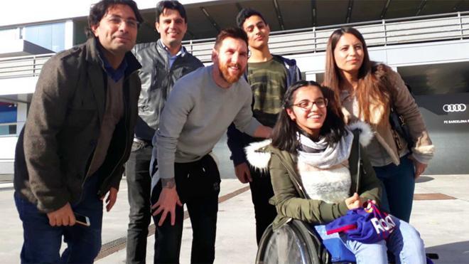 Nujeen conoció a sus ídolos y visitó el Camp Nou