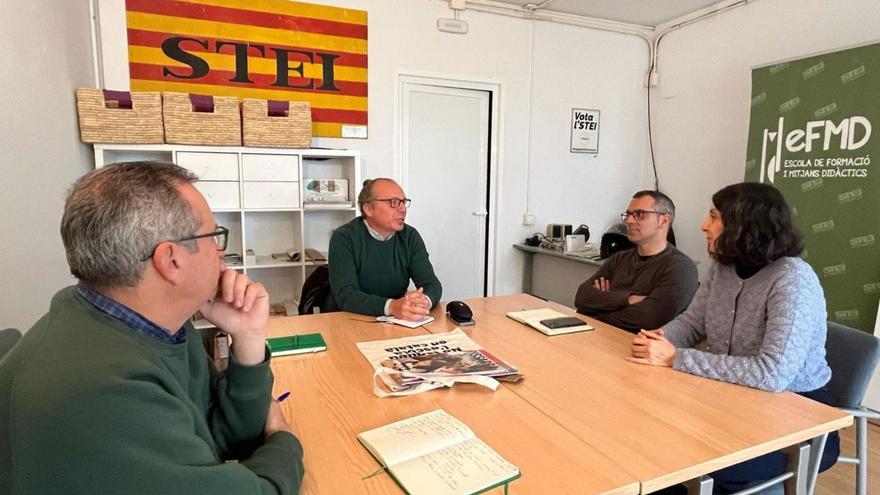 Reunión de Juanjo Ferrer con el sindicato Stei.