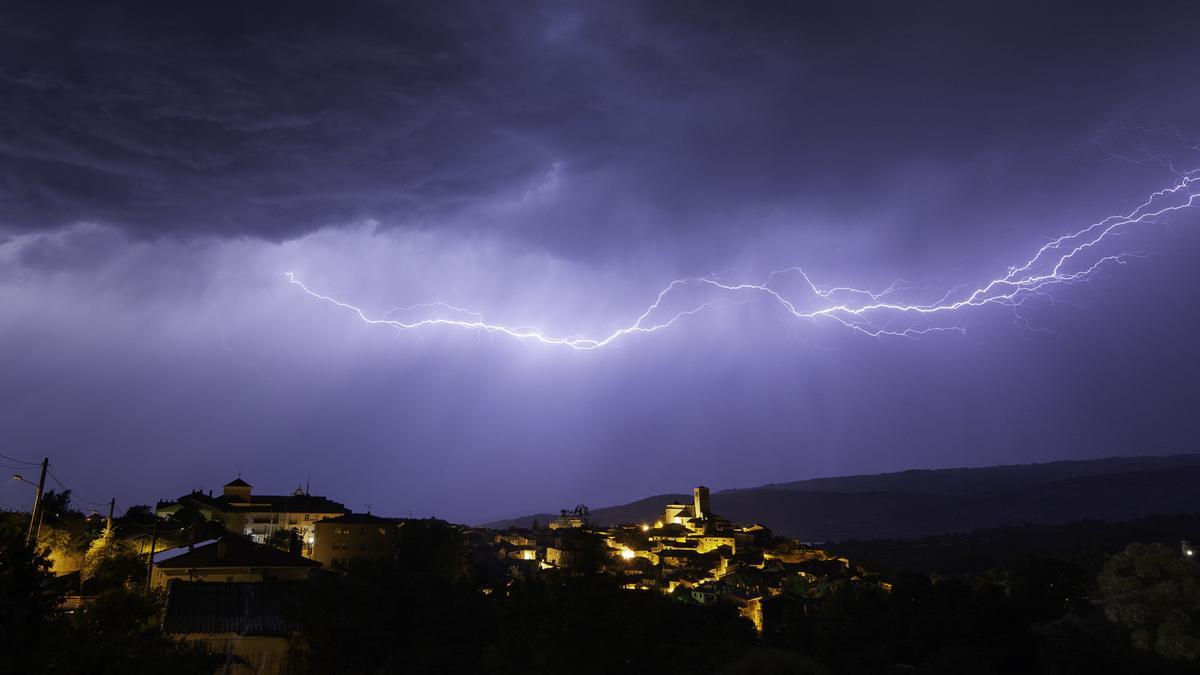 Fotogalería | Tormentas y rayos en Hervás este pasado domingo
