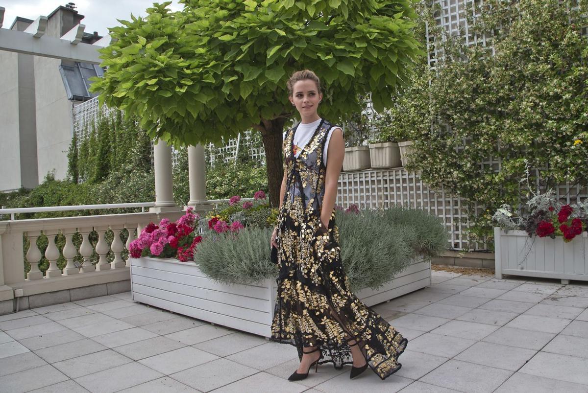 El look de Emma Watson en el 'photocall' de 'El Círculo' en París