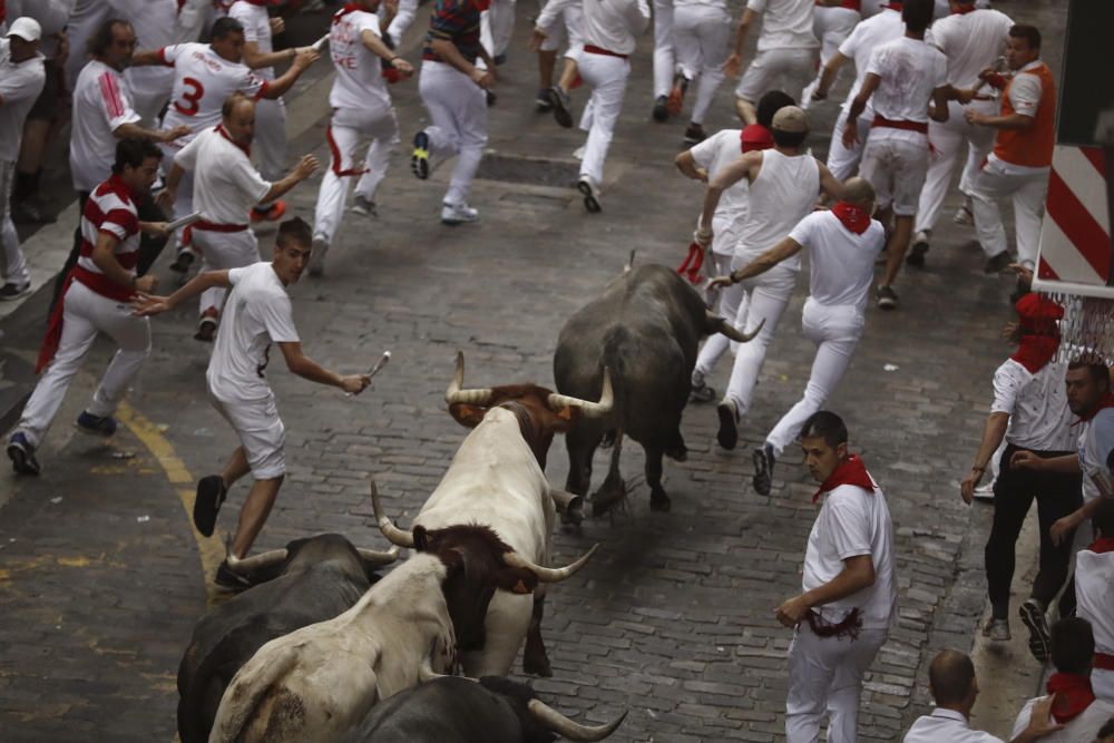 Segon "encierro" dels Sanfermines