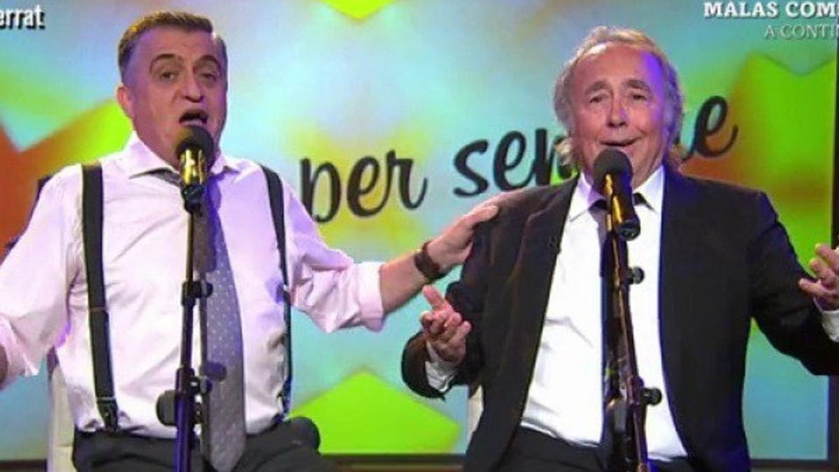 El Gran Wyoming y Joan Manuel Serrat en 'El intermedio'