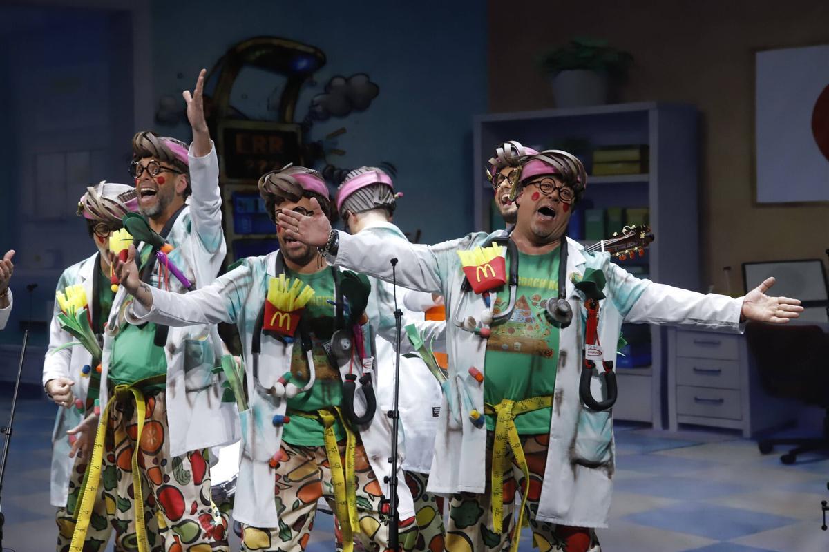 A.J.González Córdoba Quinta y última sesión de la fase preliminar del Concurso de Agrupaciones Carnavalescas de Córdoba 2026 Los sacamantecas chirigota