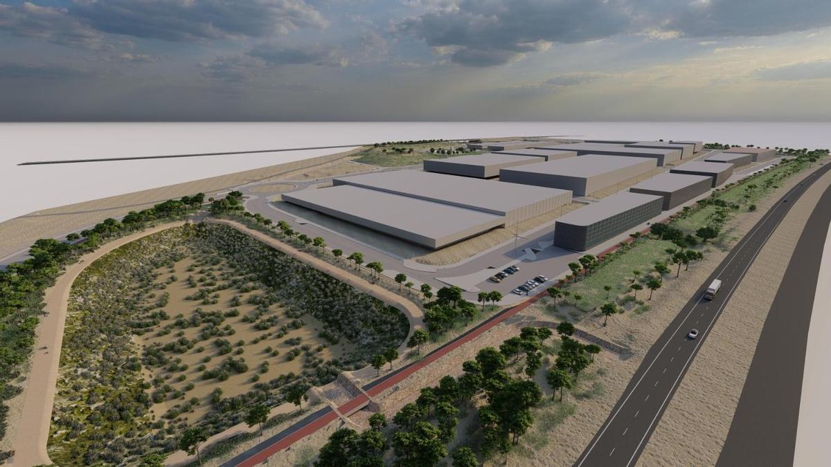 Una imagen del proyecto de ampliación de Elche Parque Empresarial