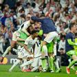 El Real Madrid celebrando su pase a la final de Champions